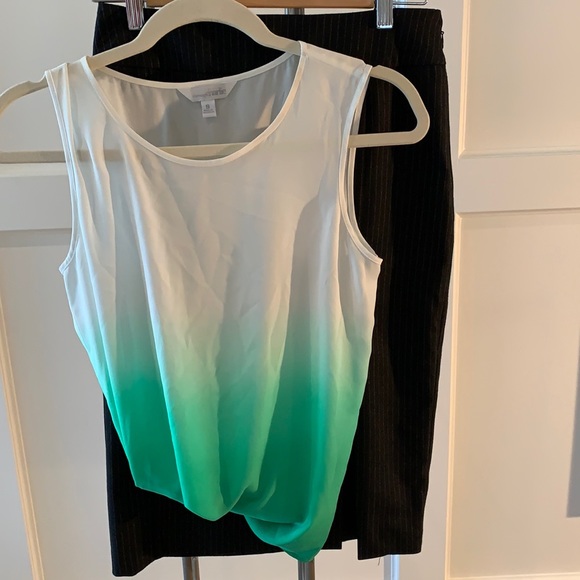 Charming Charlie Ombré Sleeveless Top S - Picture 2 of 4